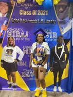 Graduation Photo Collage Backdrop Personalized - Step & Repeat - ANY  Colors Designed - Up to 4 photos - Printed & Shipped!