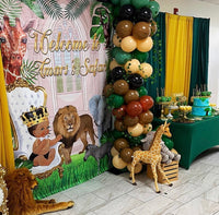 Coming to America Safari Backdrop for Baby Shower or Birthday - Printed & Shipped!