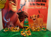 The Lion King Birthday Party Backdrop Personalized Step & Repeat - Designed, Printed & Shipped!