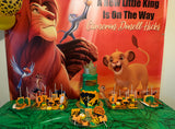 The Lion King Birthday Party Backdrop Personalized Step & Repeat - Designed, Printed & Shipped!