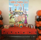 The Flintstones Party Backdrop Personalized Printed & Shipped!