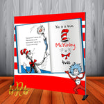 The Cat in the Hat - Dr. Suess Backdrop Personalized - Designed, Printed & Shipped!